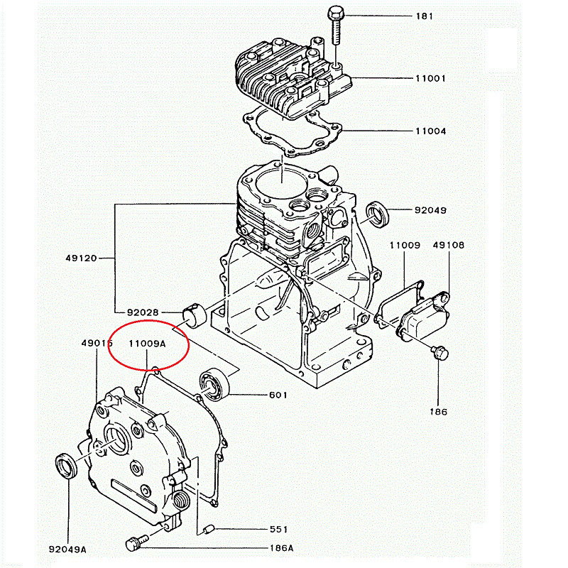 JOINT CARTER KAWASAKI FA130D plus livrable