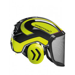 CASQUE FORESTIER INTEGRAL PROTOS NOIR/JAUNE FLUO 312