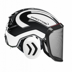 CASQUE FORESTIER INTEGRAL PROTOS NOIR/BLANC 319