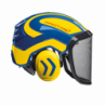 CASQUE FORESTIER INTEGRAL PROTOS BLEU/JAUNE 42