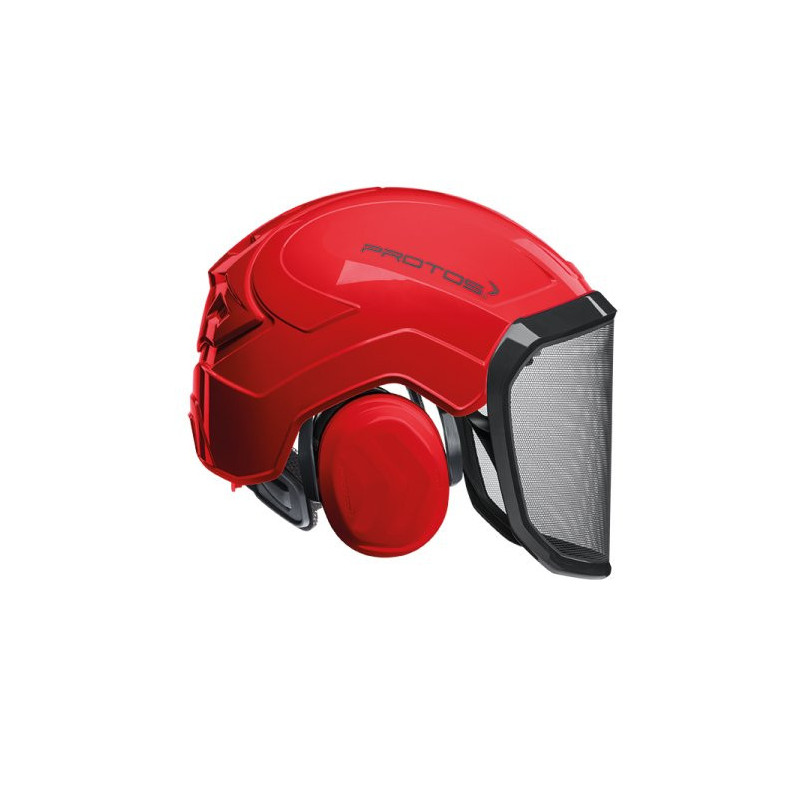 CASQUE FORESTIER INTEGRAL PROTOS ROUGE 10