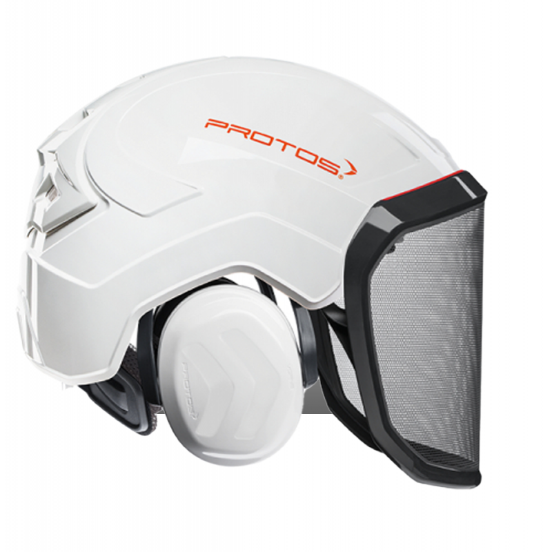 CASQUE FORESTIER INTEGRAL PROTOS BLANC 70