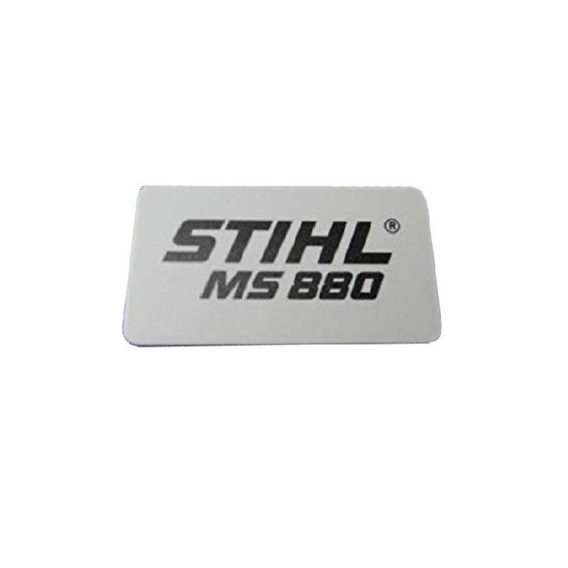 PLAQUE MATRICULE STIHL MS880