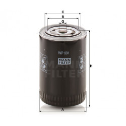 FILTRE A HUILE MANN FILTER WP931