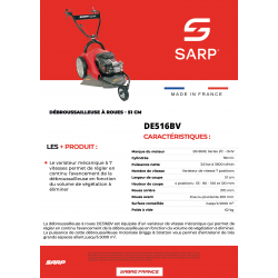 TONDEUSE HERBES HAUTES SARP DE516BV