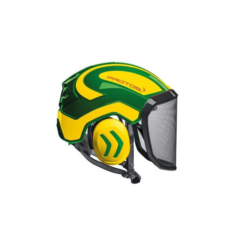 CASQUE ARBORIST INTEGRAL PROTOS VERT/JAUNE FLUO 82