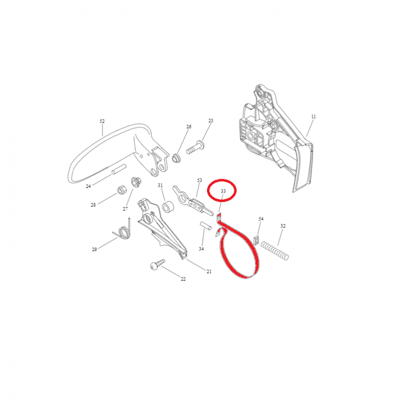 SANGLE DE FREIN DE CHAINE ECHO SHINDAIWA