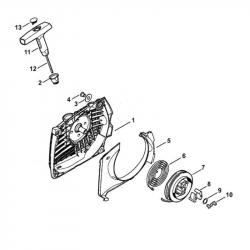 Carter ventilateur av lanceur