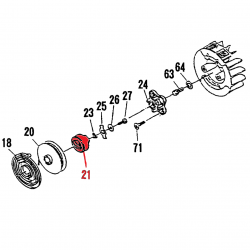 RONDELLE CLIQUET DE LANCEUR ROBIN MAKITA DOLMAR