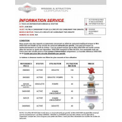 FILTRE A ESSENCE BRIGGS & STRATTON