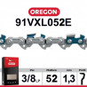 CHAINE 91VXL052 OREGON 3/8"LP 1,3MM 52E